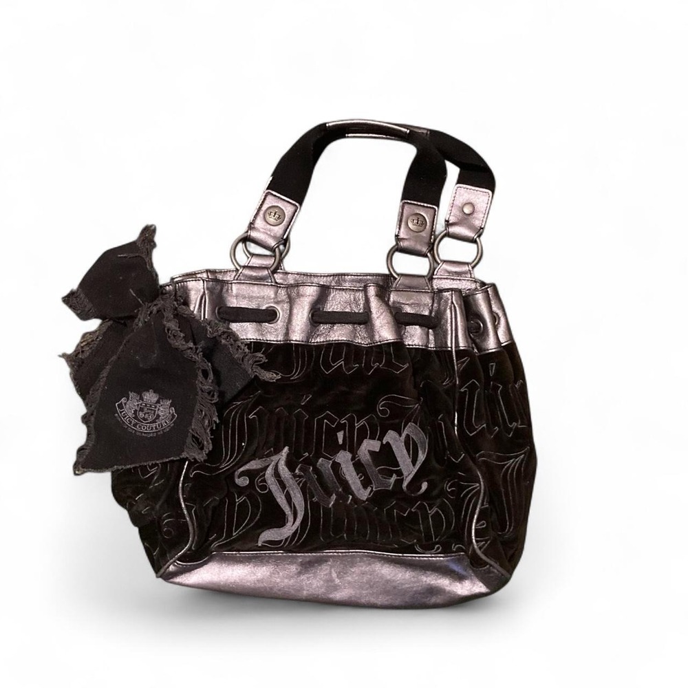 Juicy Couture vintage daydreamer purse black silver 2000s